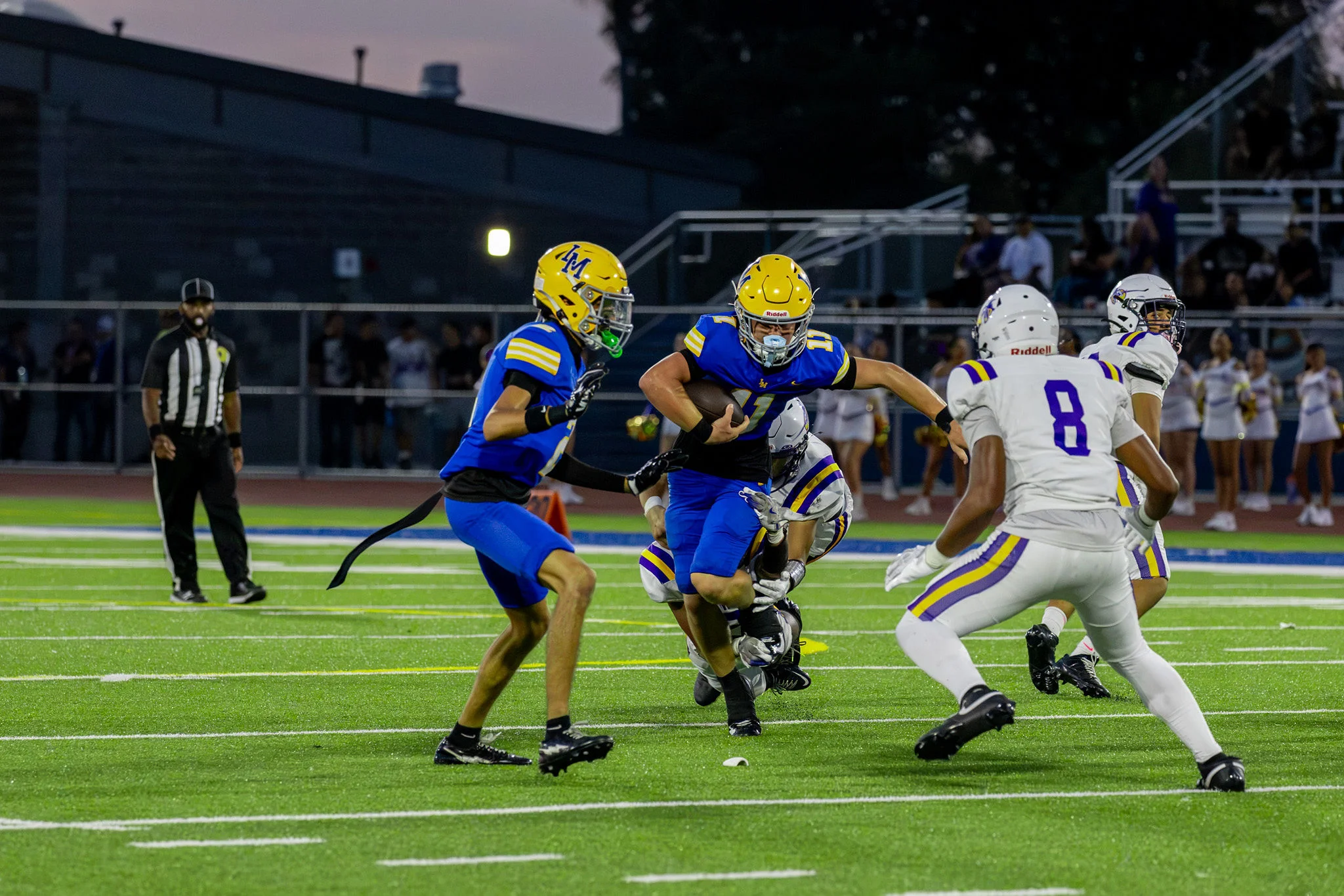 La Mirada looking to run down field with the ball